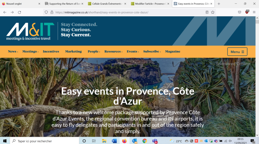 Easy events in Provence and Côte d’Azur